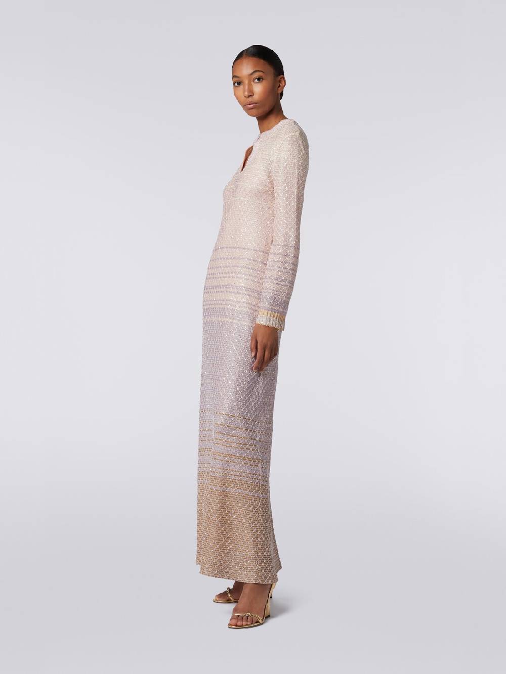 Missoni Abito lungo in maglia dégradé con paillettes Affare Del Giorno