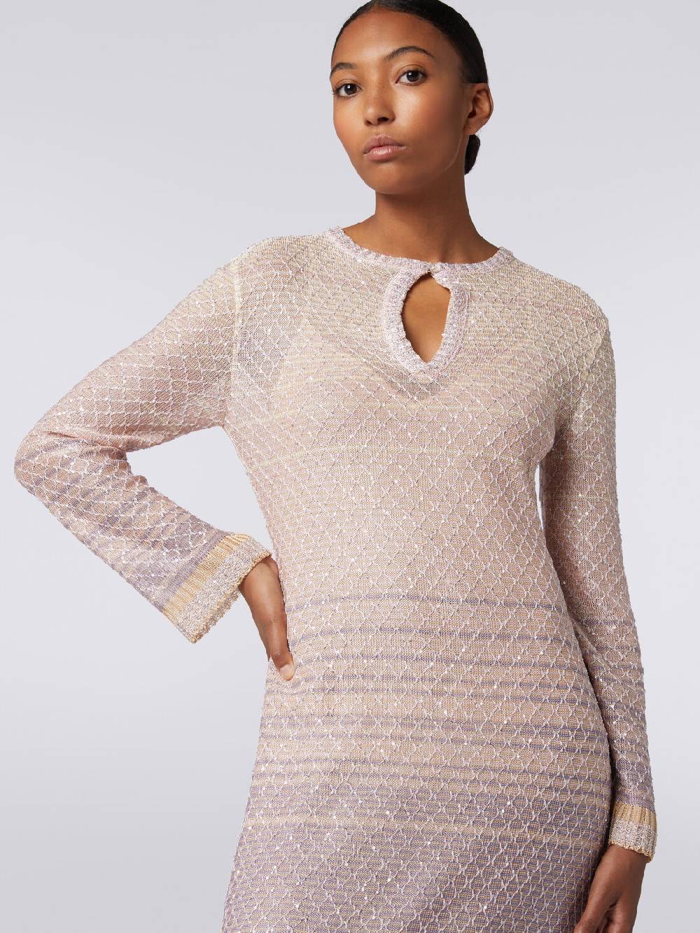 Missoni Abito lungo in maglia dégradé con paillettes Affare Del Giorno