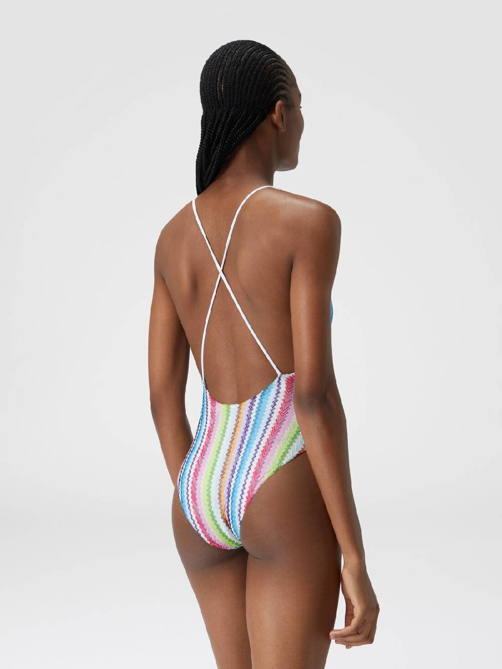 Missoni Costume intero stampa zig zag con scollatura a V Economico