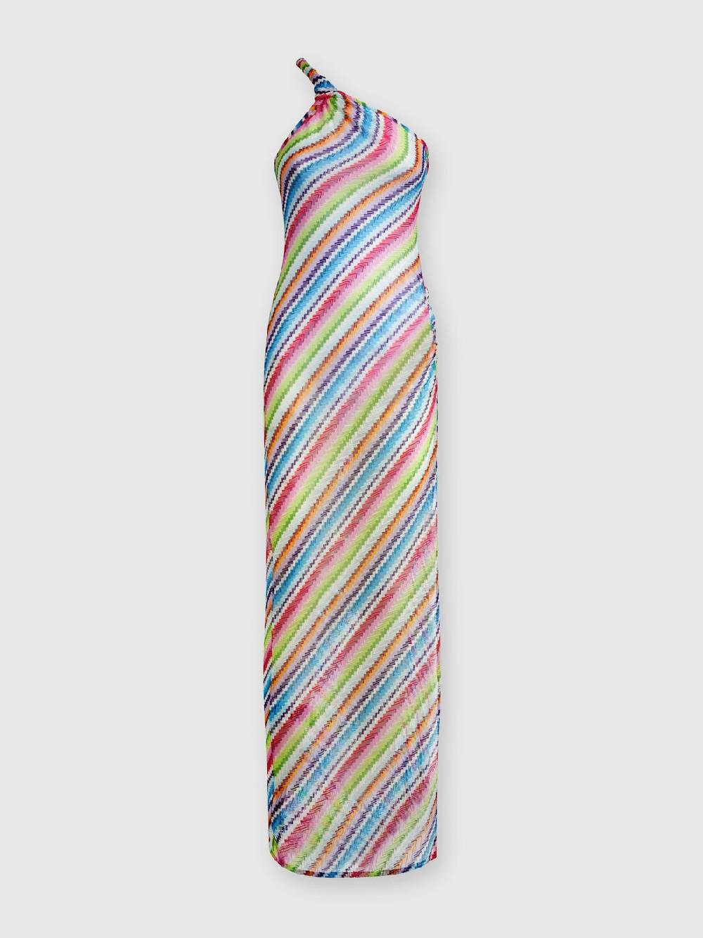 Missoni Abito copricostume stampa zig zag con scollatura a nodo Online