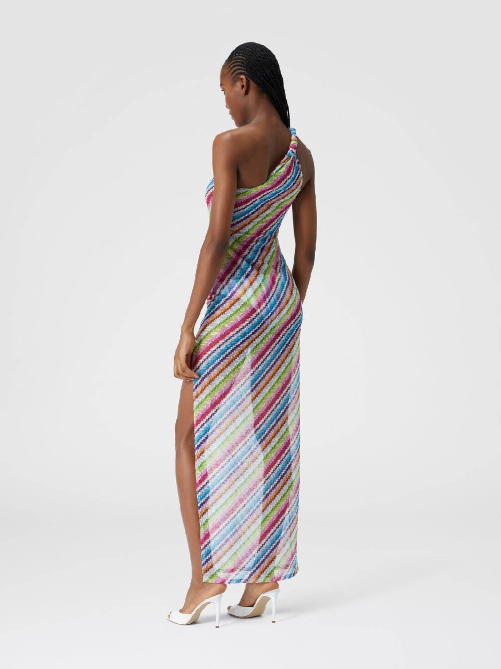 Missoni Abito copricostume stampa zig zag con scollatura a nodo Online
