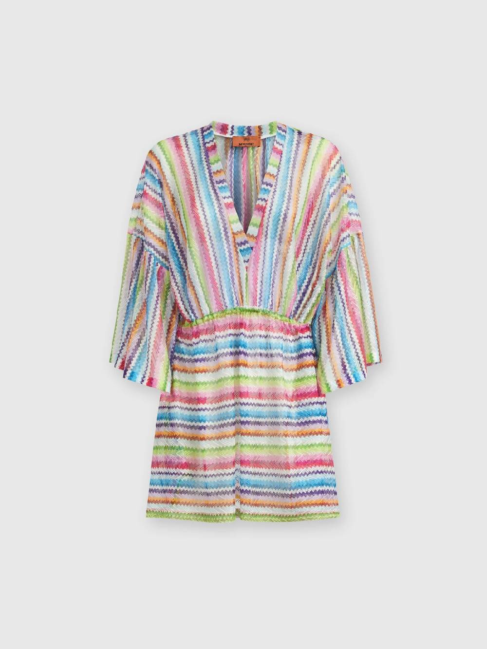 Missoni Caftano copricostume corto stampa zig zag In Vendita