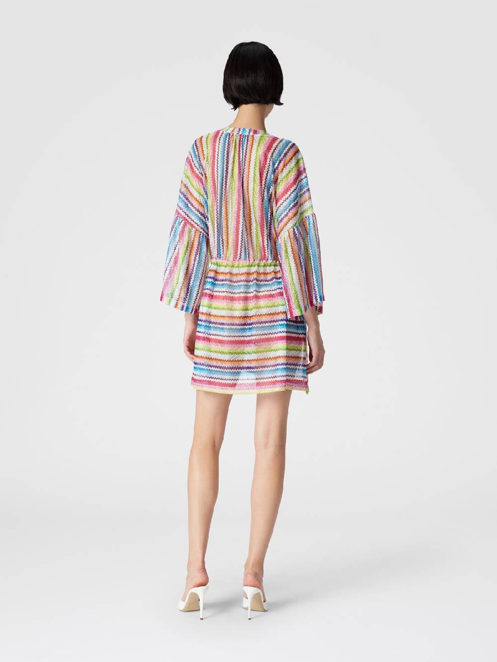 Missoni Caftano copricostume corto stampa zig zag In Vendita