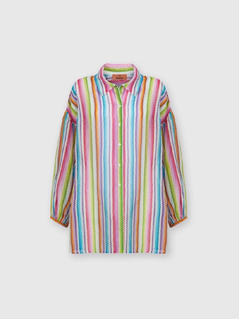 Missoni Camicia oversize in seta e cotone stampata Saldi