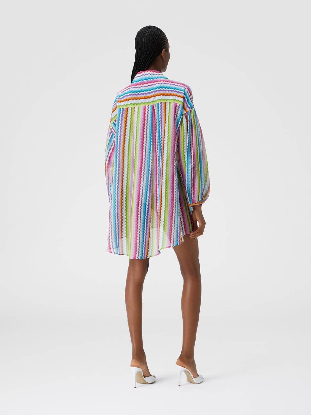 Missoni Camicia oversize in seta e cotone stampata Saldi
