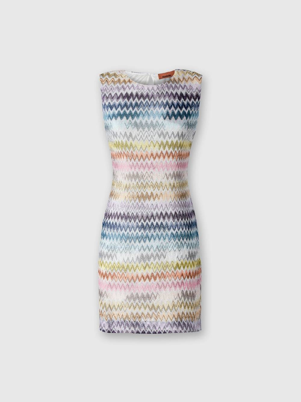 Missoni Mini-abito senza maniche in viscosa zig zag lamé Offerte