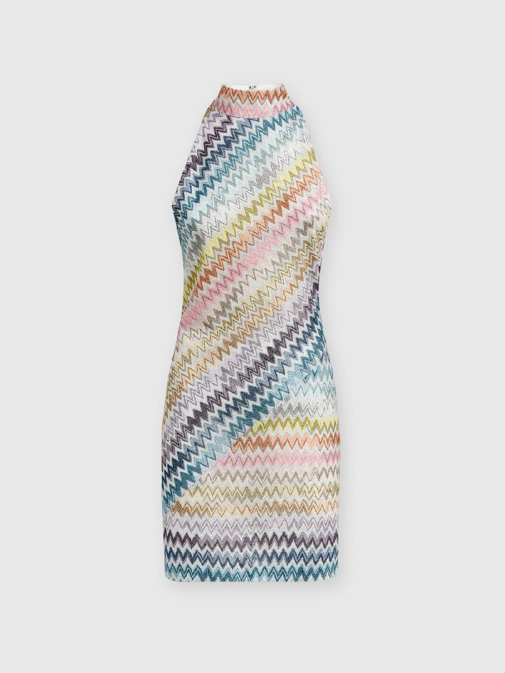 Missoni Mini-abito senza maniche in viscosa zig zag lamé Hotsell