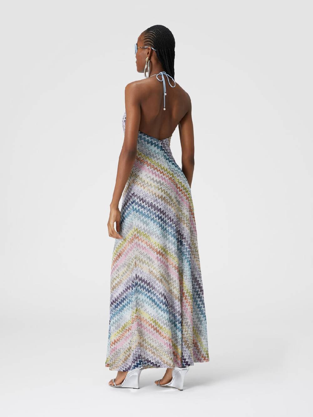 Missoni Slip dress con laccetto sul collo e applicazioni in perle Vendita Calda