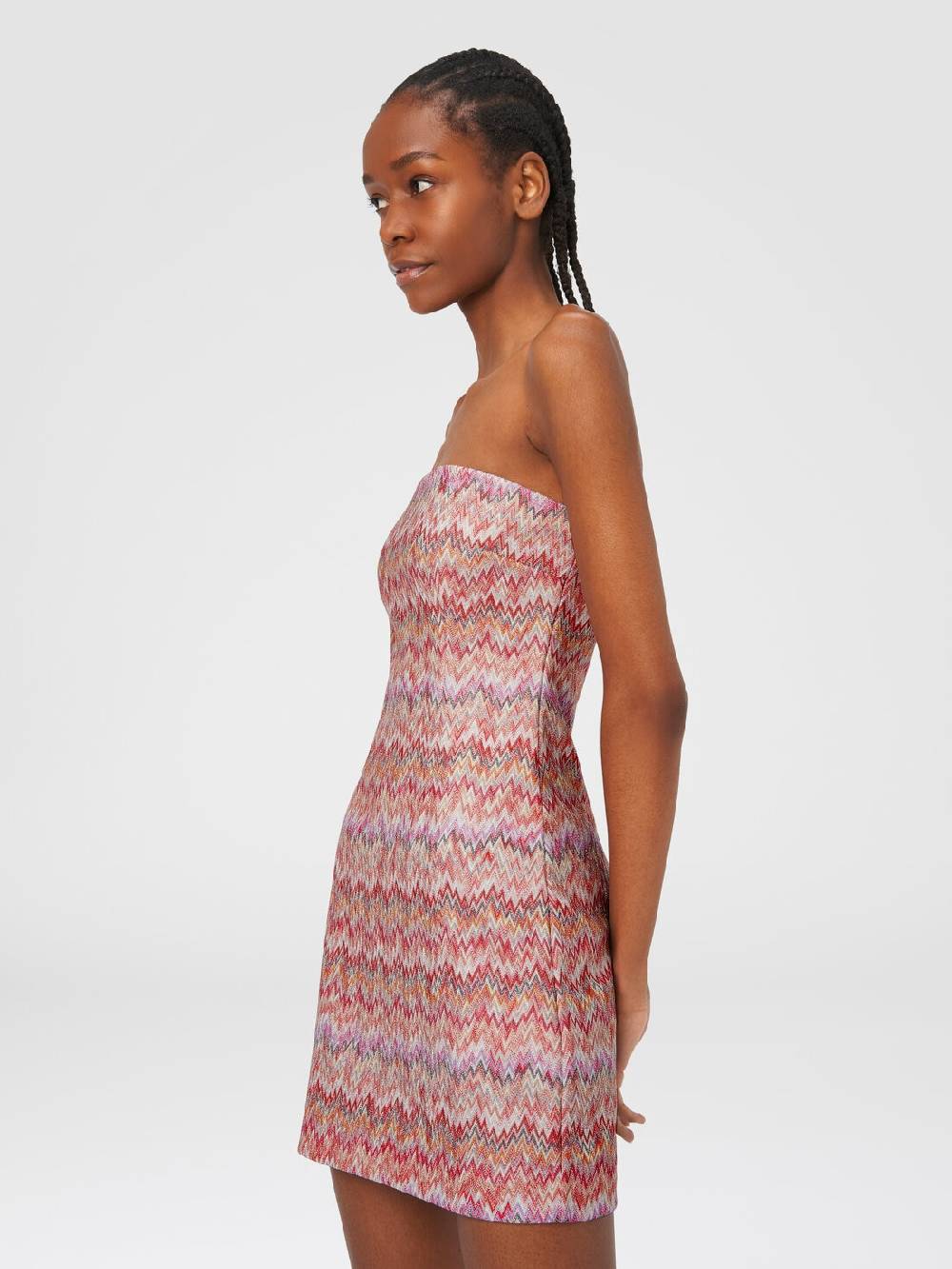 Missoni Mini-abito in viscosa lamé chevron 2025