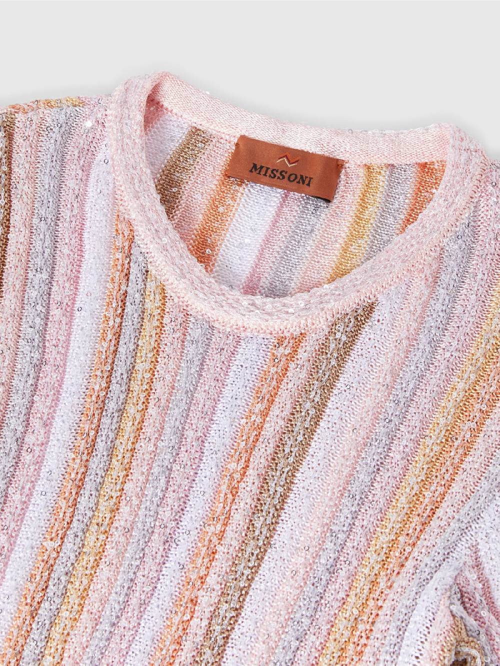 Missoni Abito a maniche corte in maglia di viscosa plissée Vendita