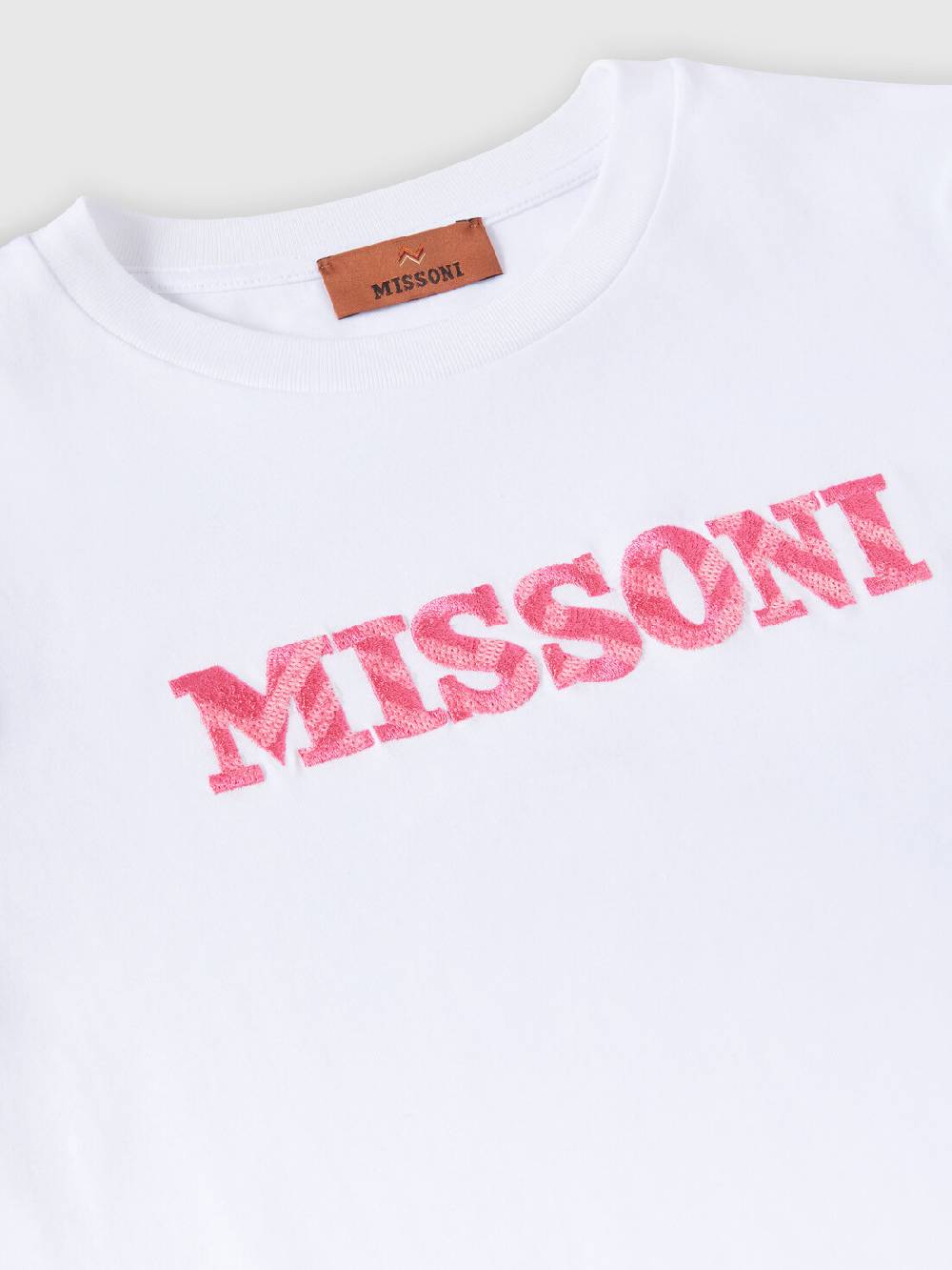 Missoni T-shirt a maniche corte in cotone con scritta logo Negozi Online