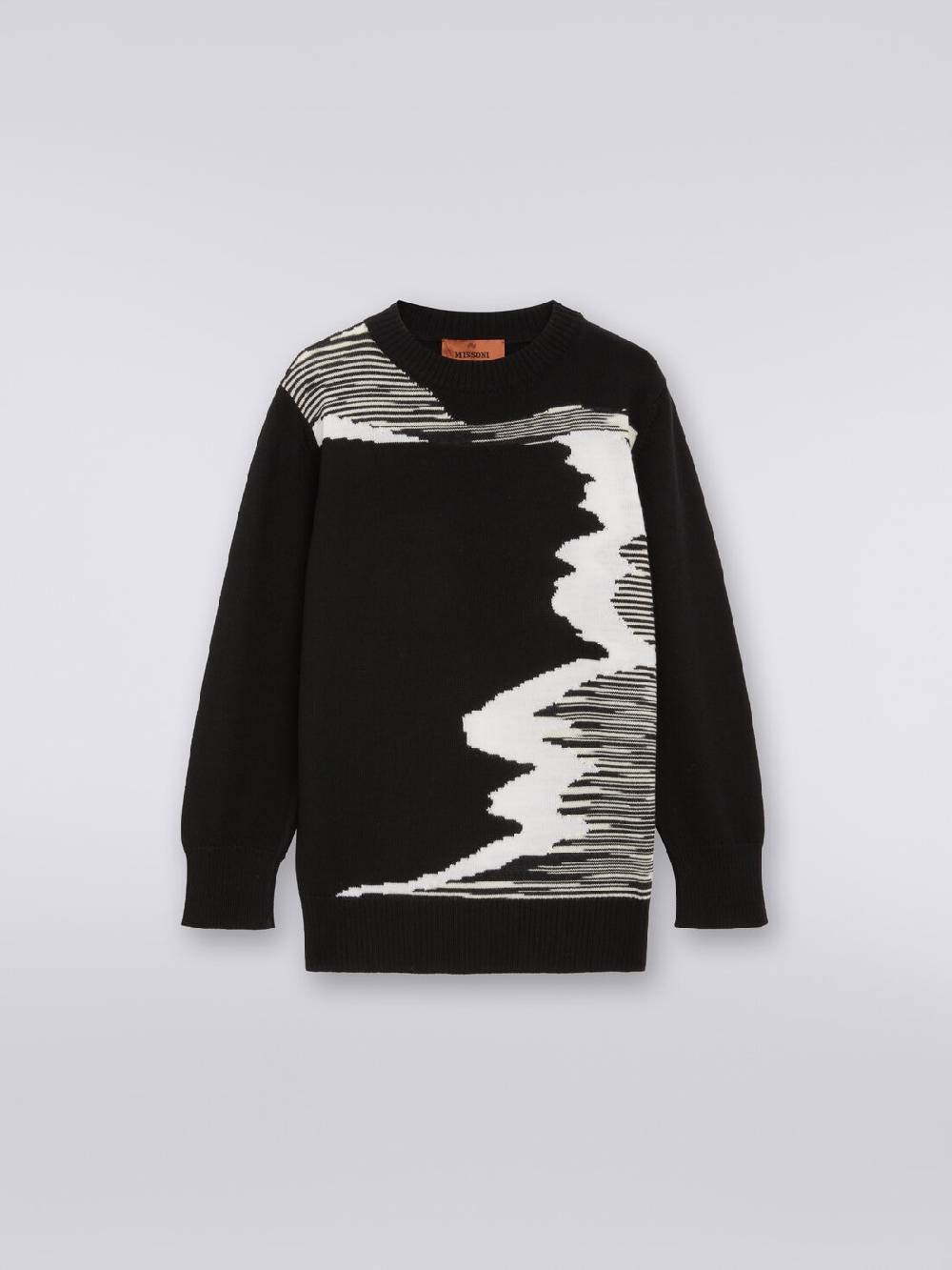Missoni Maglia girocollo in pura lana vergine Vendita calda