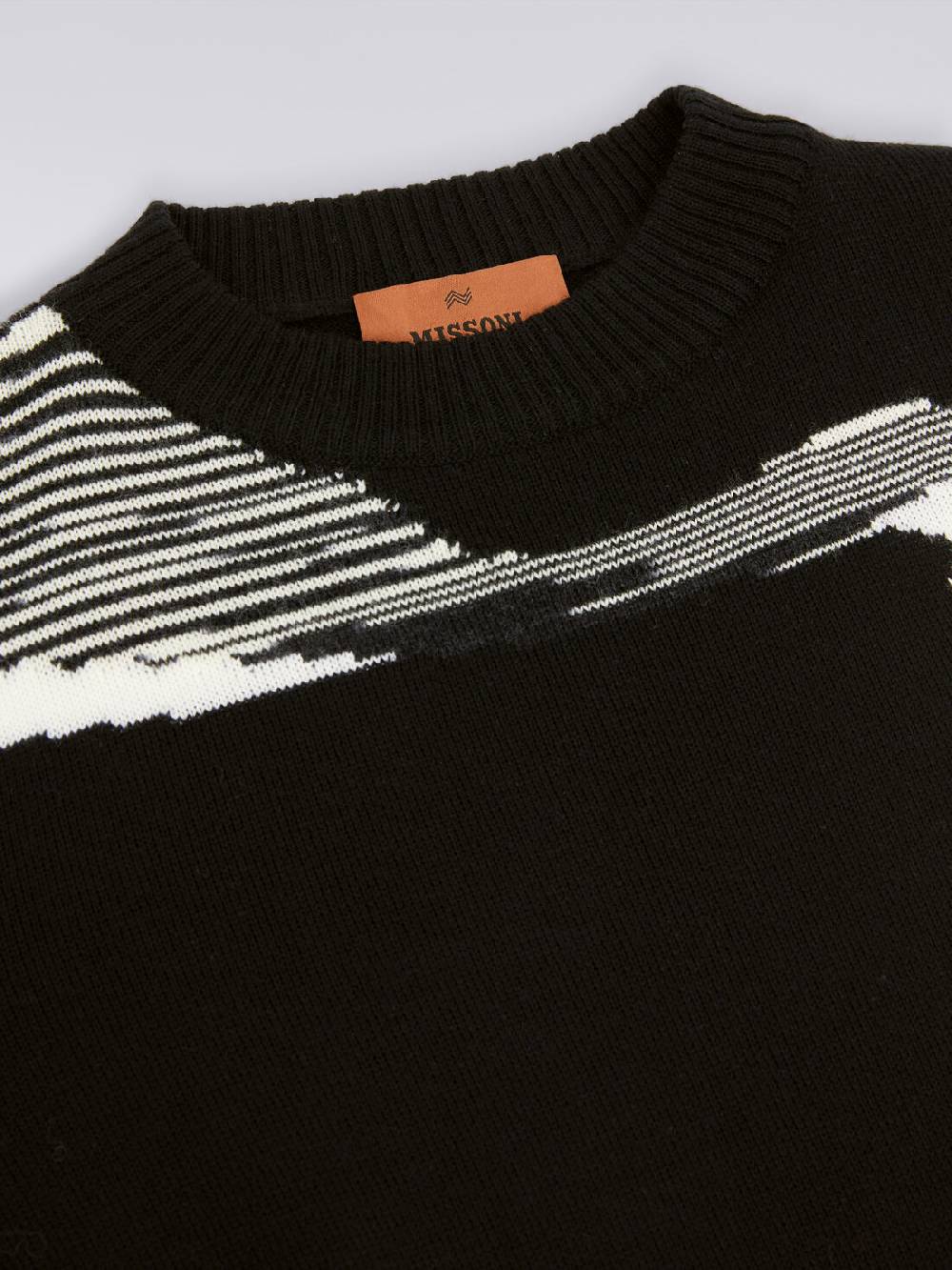 Missoni Maglia girocollo in pura lana vergine Vendita calda