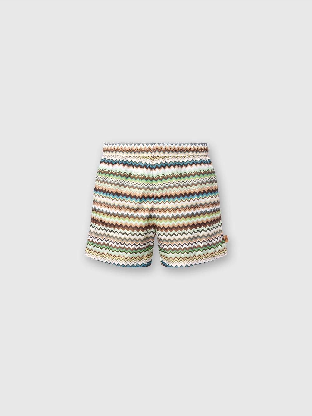 Missoni Boxer mare in nylon stampa zig zag Offerta migliore
