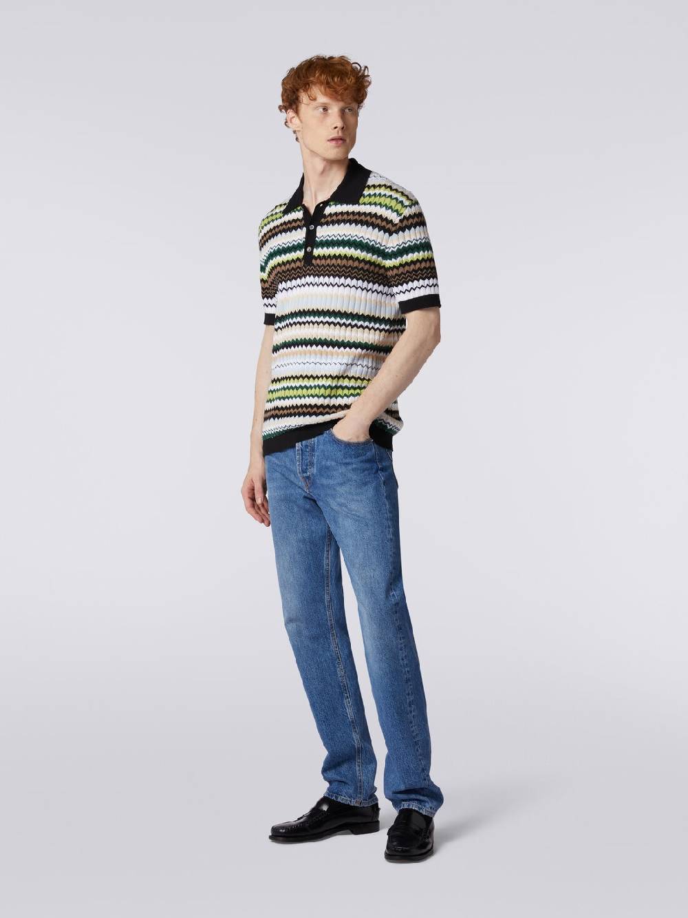 Missoni Cinque tasche in denim con inserto zig zag Shopping Online
