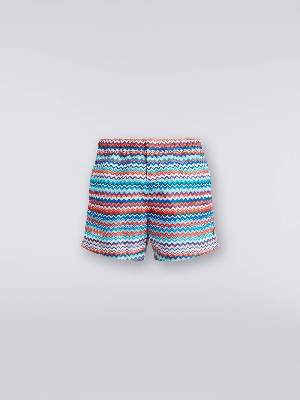 Missoni Boxer mare in nylon stampa zig zag Prezzo Ridotto