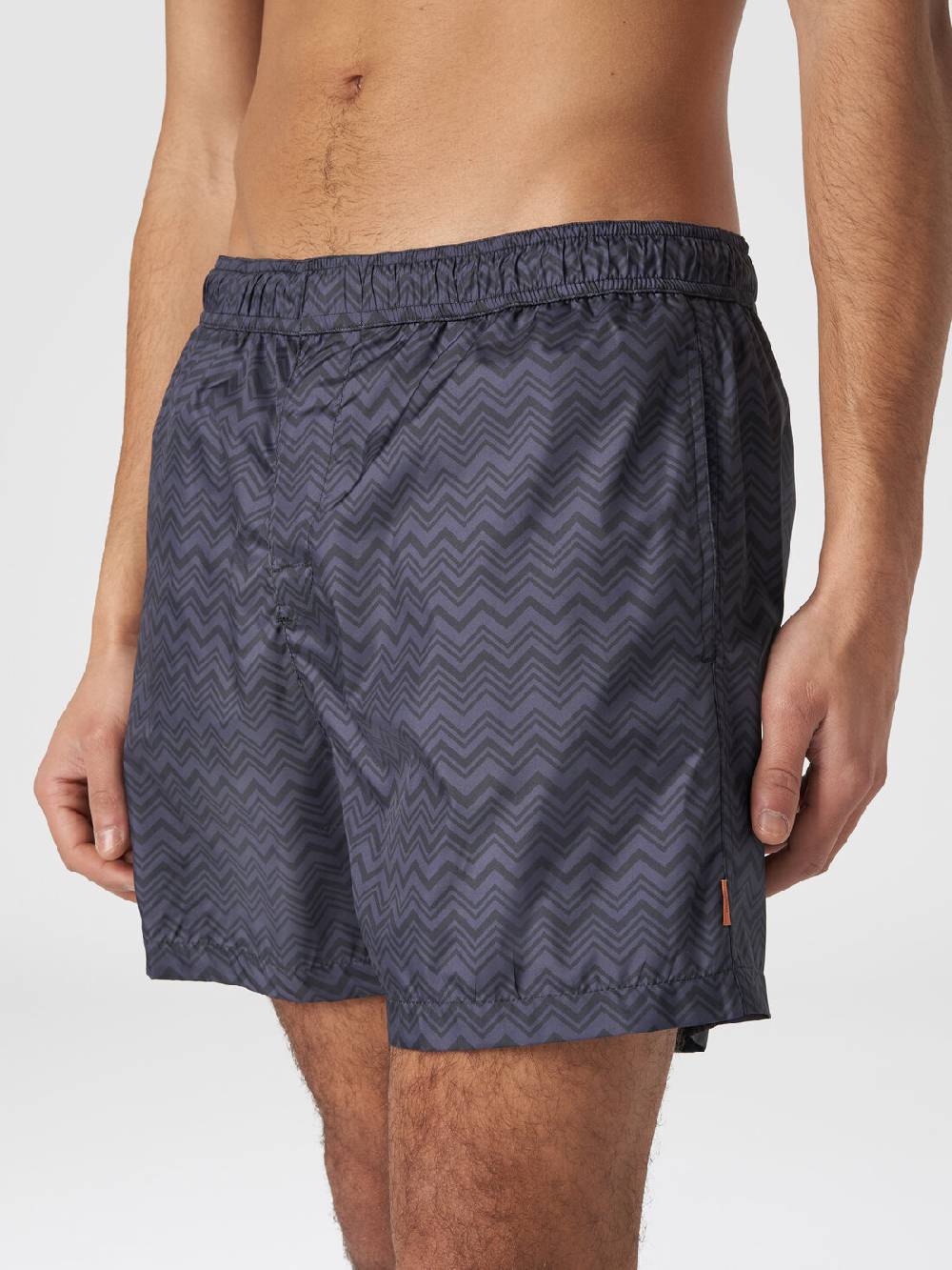 Missoni Boxer mare con stampa zig zag tonale Convenienza