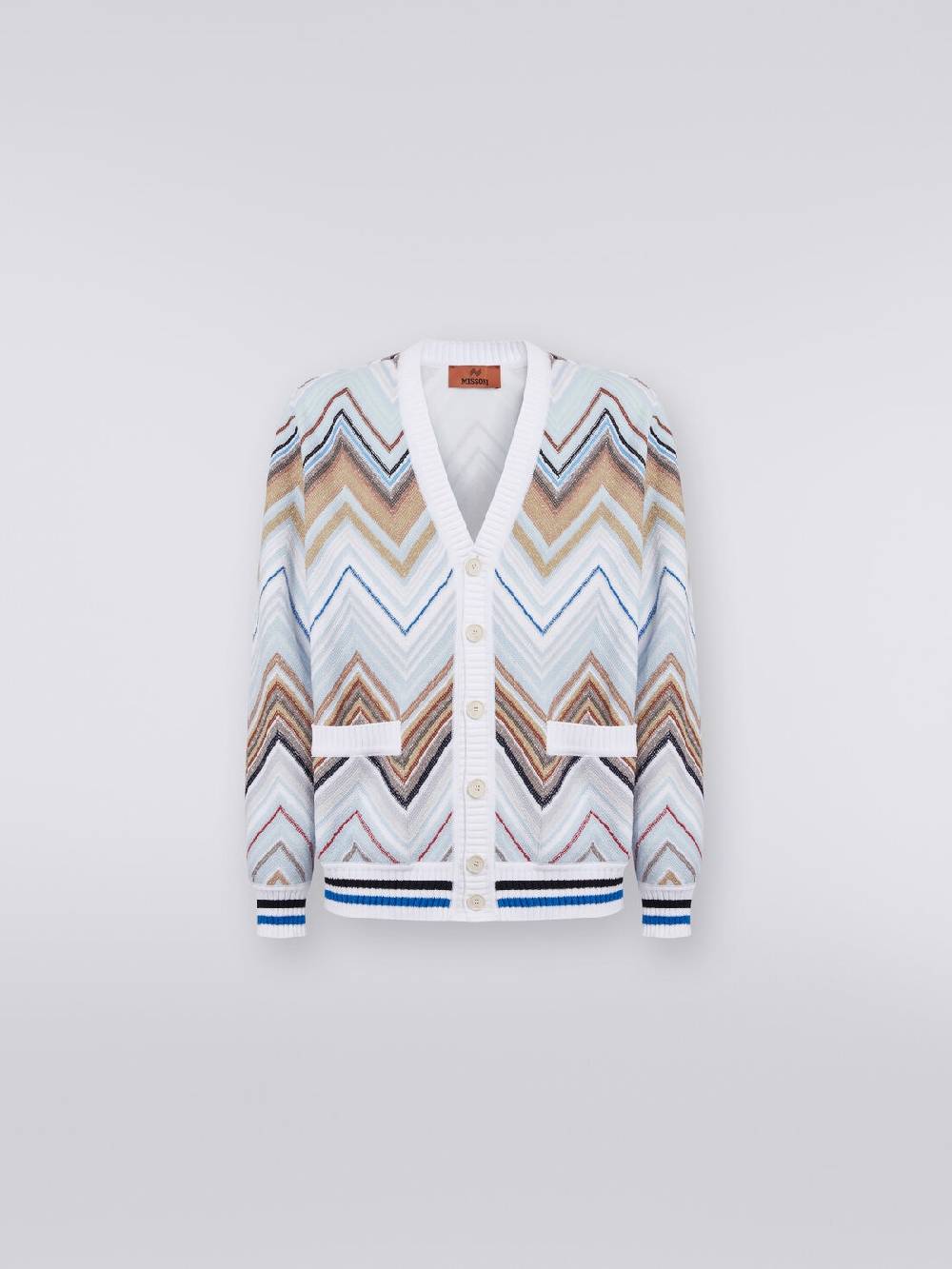 Missoni Cardigan in misto cotone chevron Novità