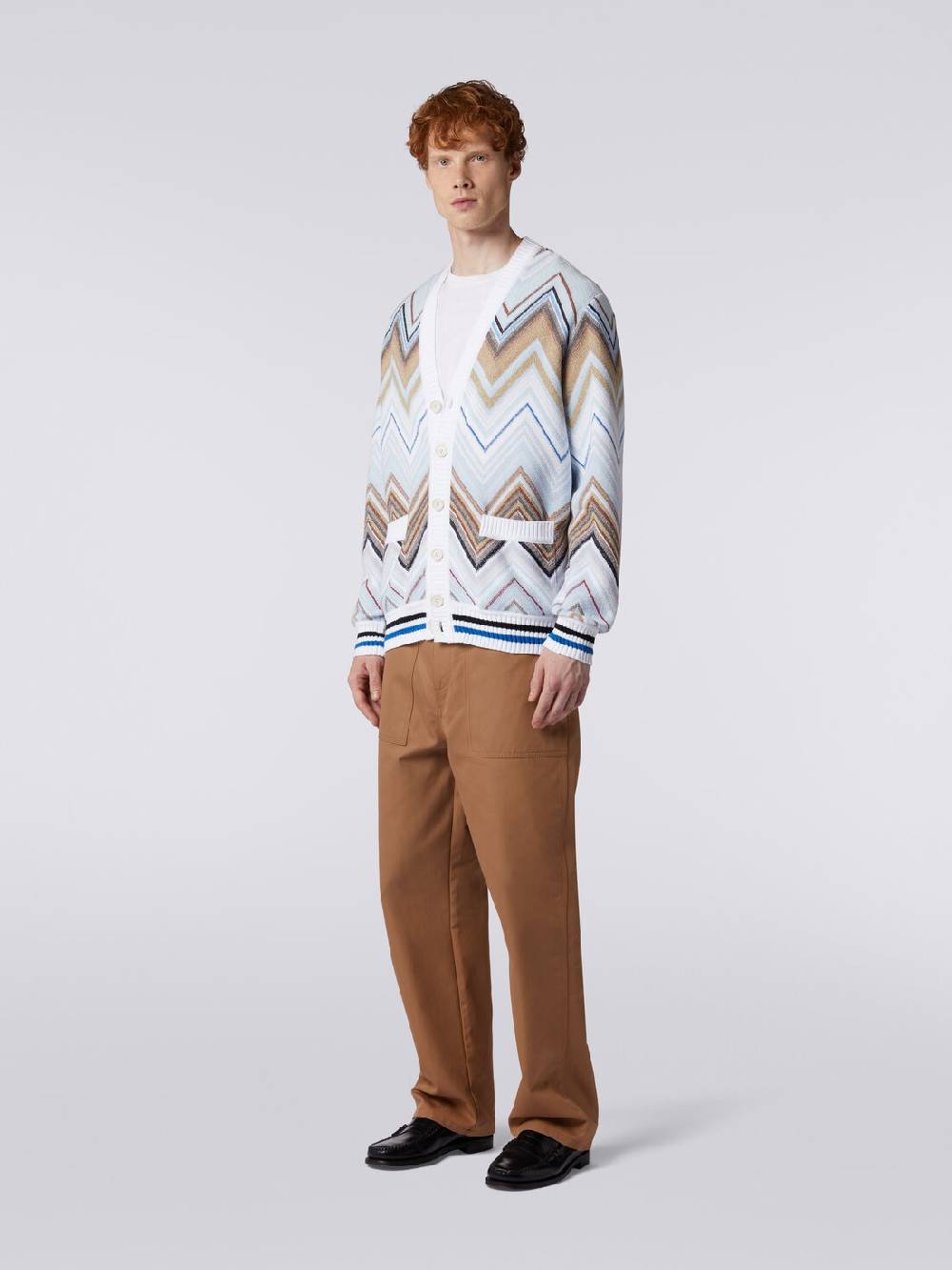 Missoni Cardigan in misto cotone chevron Novità
