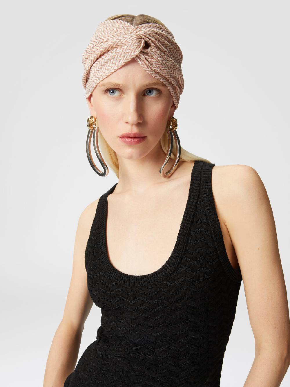 Missoni Fascia in viscosa chevron con lamé Offerta settimanale