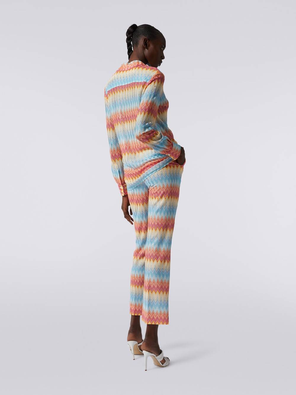 Missoni Pantaloni capri in viscosa chevron Italy