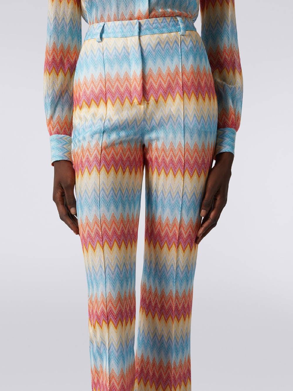 Missoni Pantaloni capri in viscosa chevron Italy