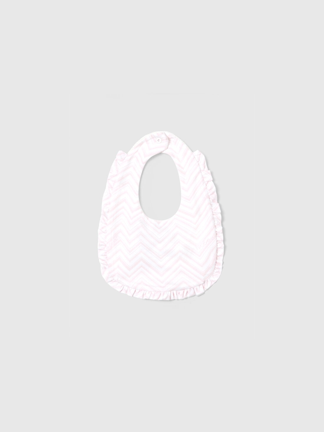 Missoni Set tre pezzi con tutina, zuccotto e bavaglino in cotone con inserti zig zag Vendita