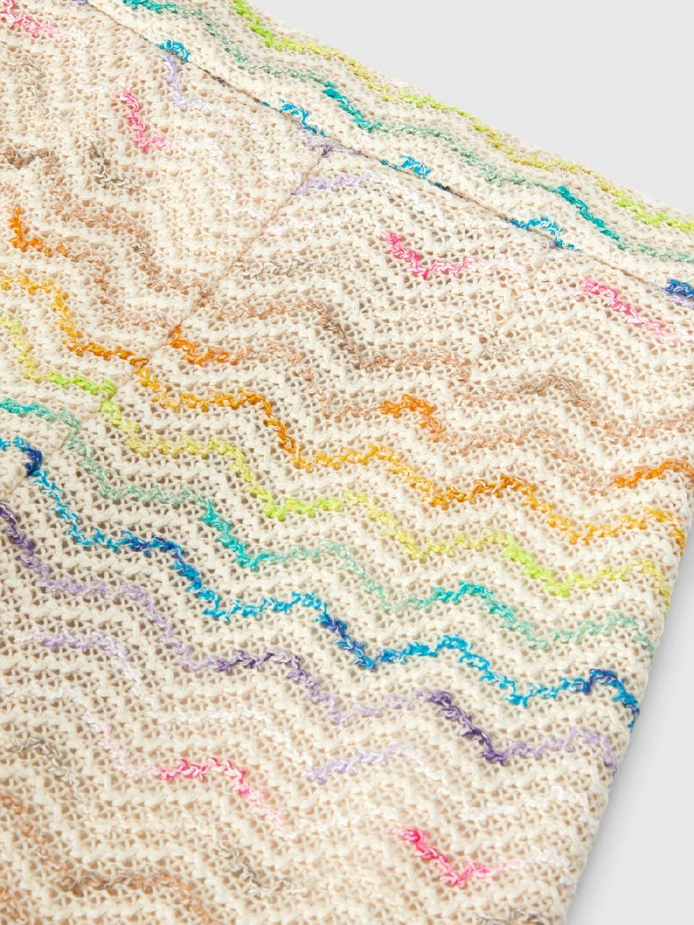Missoni Gonna a portafoglio in misto cotone zig zag Pezzi Unici