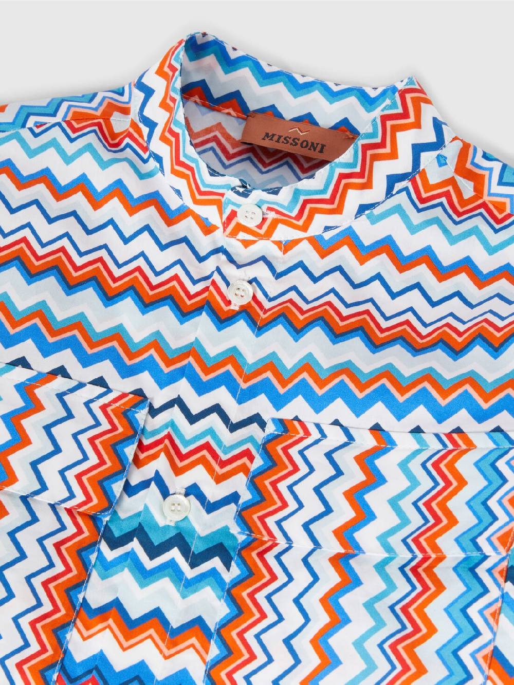 Missoni Camicia a maniche corte in cotone zig zag Affare Del Giorno