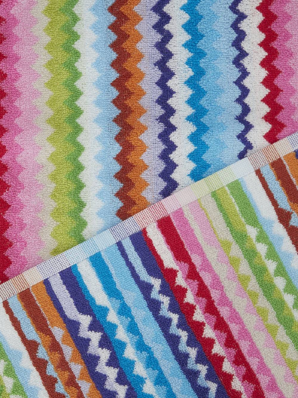 Missoni Set 2 pezzi di asciugamani da bagno Riverbero in spugna di cotone zig zag Negozio
