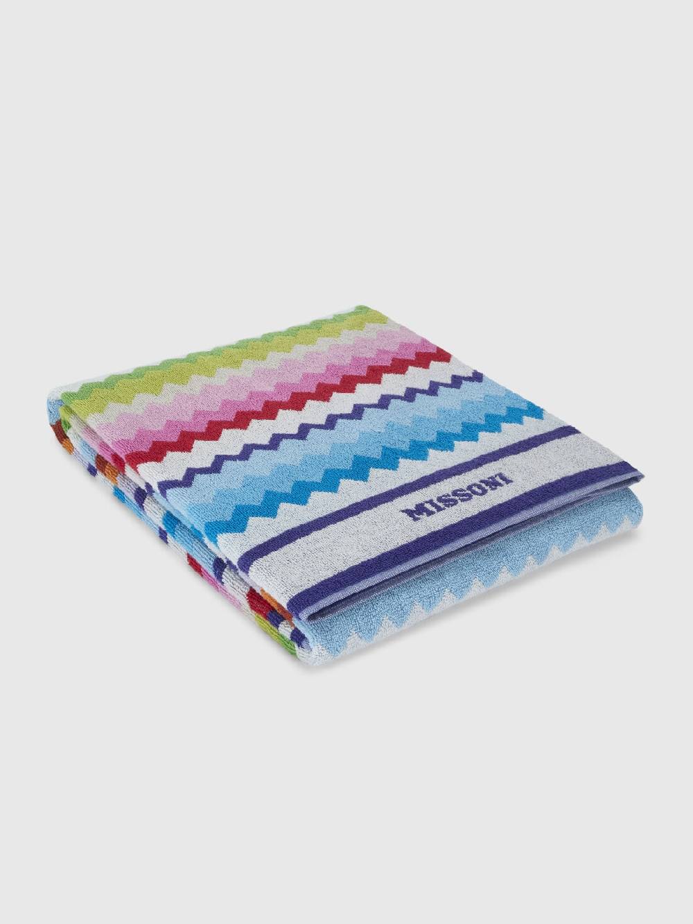 Missoni Telo mare 100x180 cm Riverbero in spugna di cotone zig zag Moda