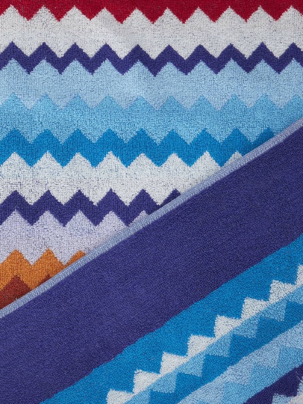 Missoni Telo mare 100x180 cm Riverbero in spugna di cotone zig zag Moda