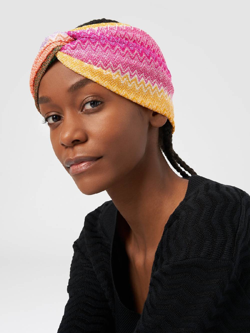 Missoni Fascia in viscosa con motivo zig zag Sconto