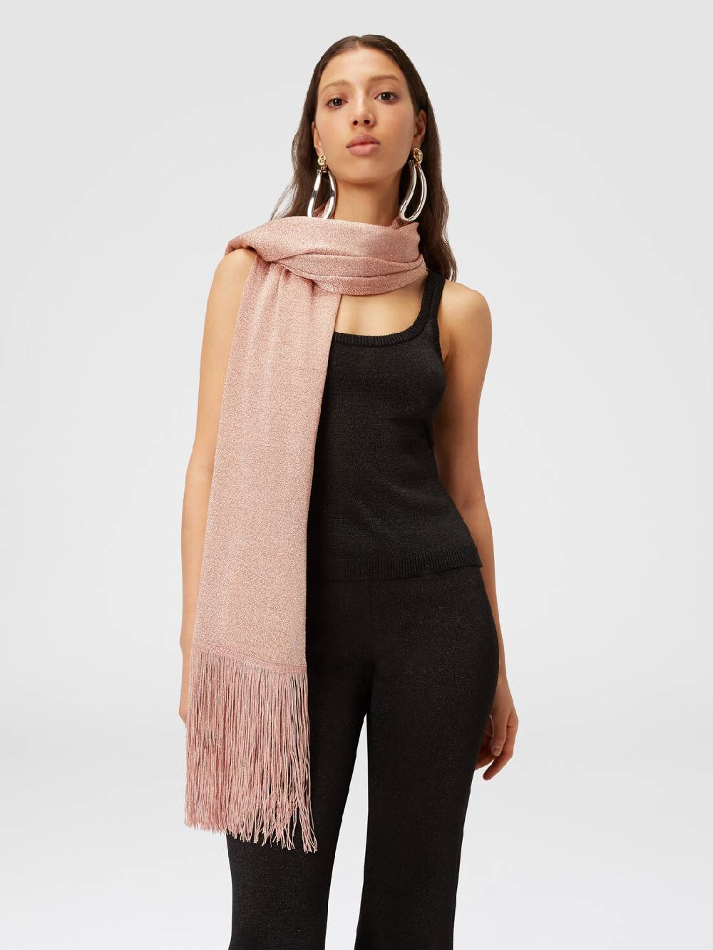 Missoni Stola in maglia di viscosa e nylon con frange Nuovo