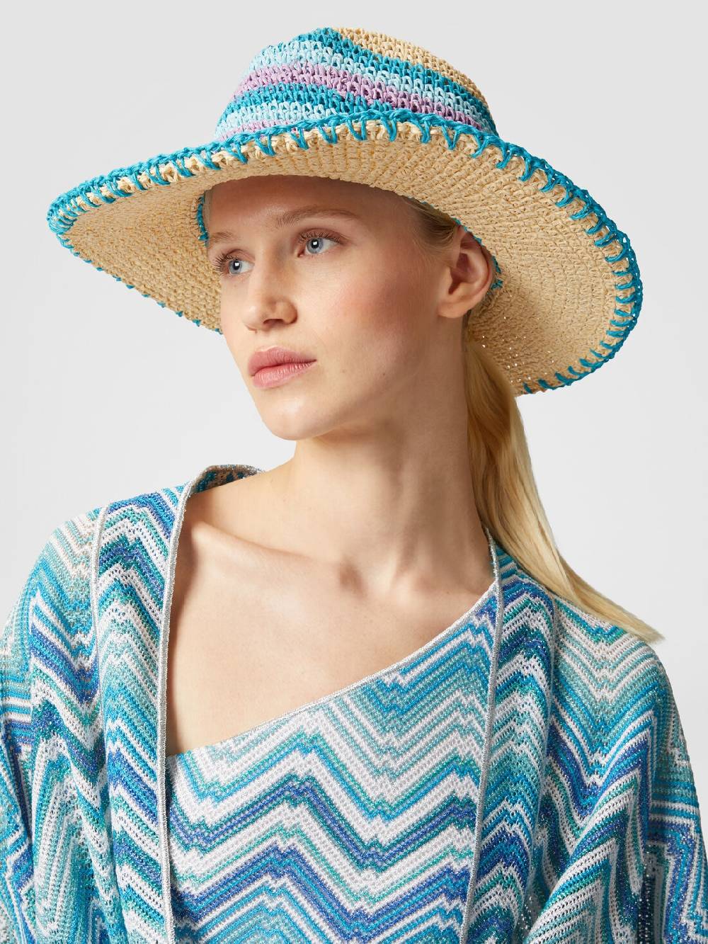 Missoni Cappello in nylon con lavorazione a uncinetto Vendita