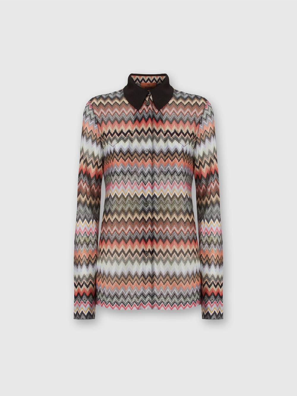 Missoni Camicia in cotone e viscosa zig zag Spedizione Gratuita