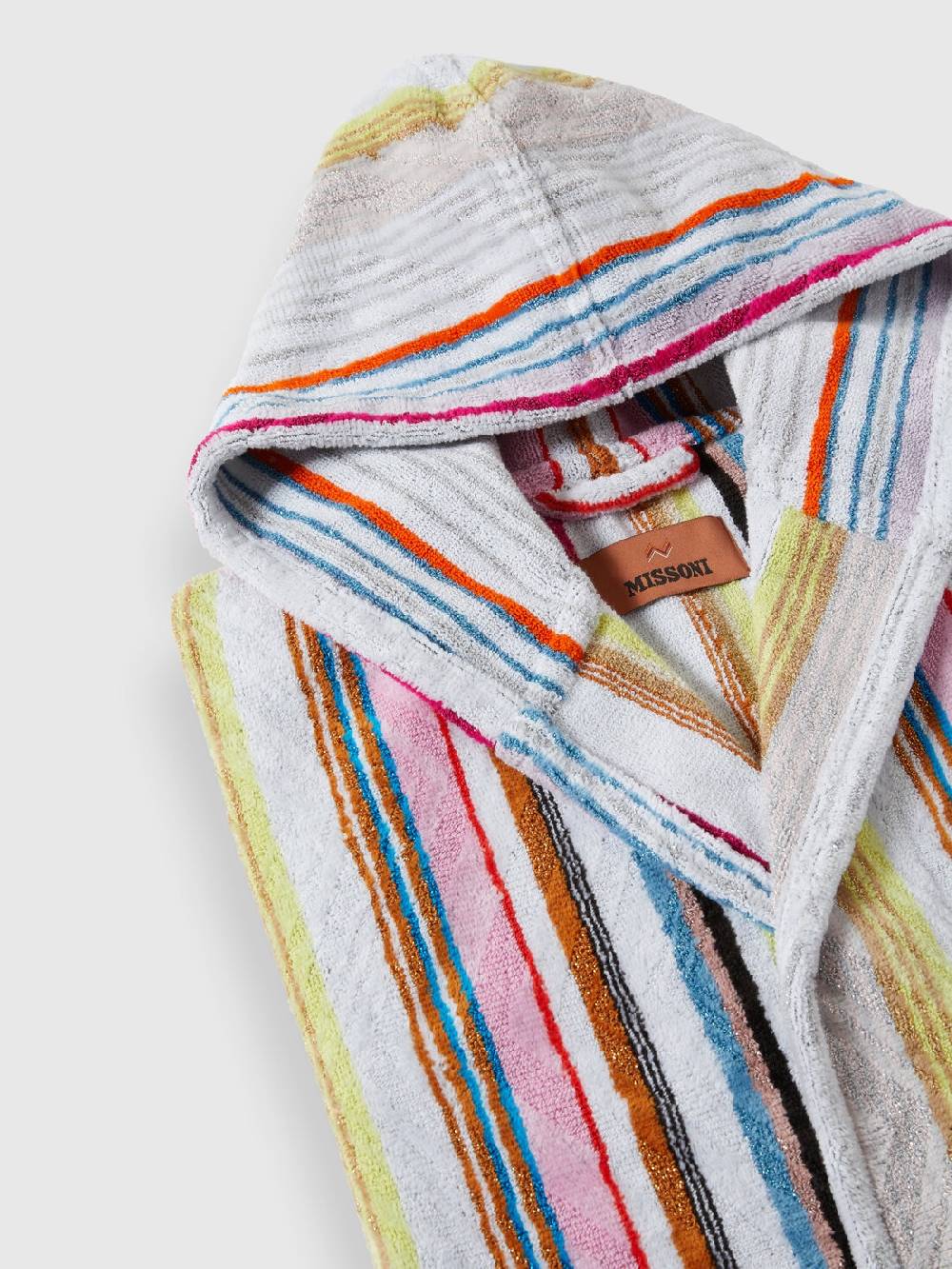 Missoni Accappatoio Moonshadow in spugna di cotone con lurex Qualità Garantita