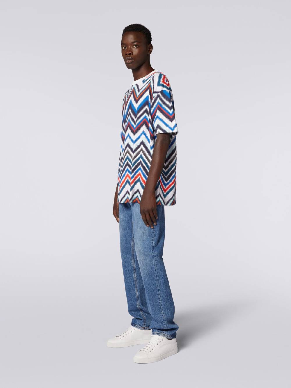 Missoni T-shirt oversize in cotone zig zag Promozione Limitata
