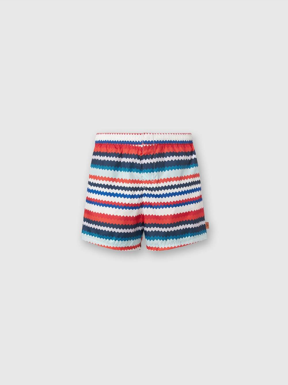 Missoni Boxer mare in nylon stampa micro zig zag In Saldo