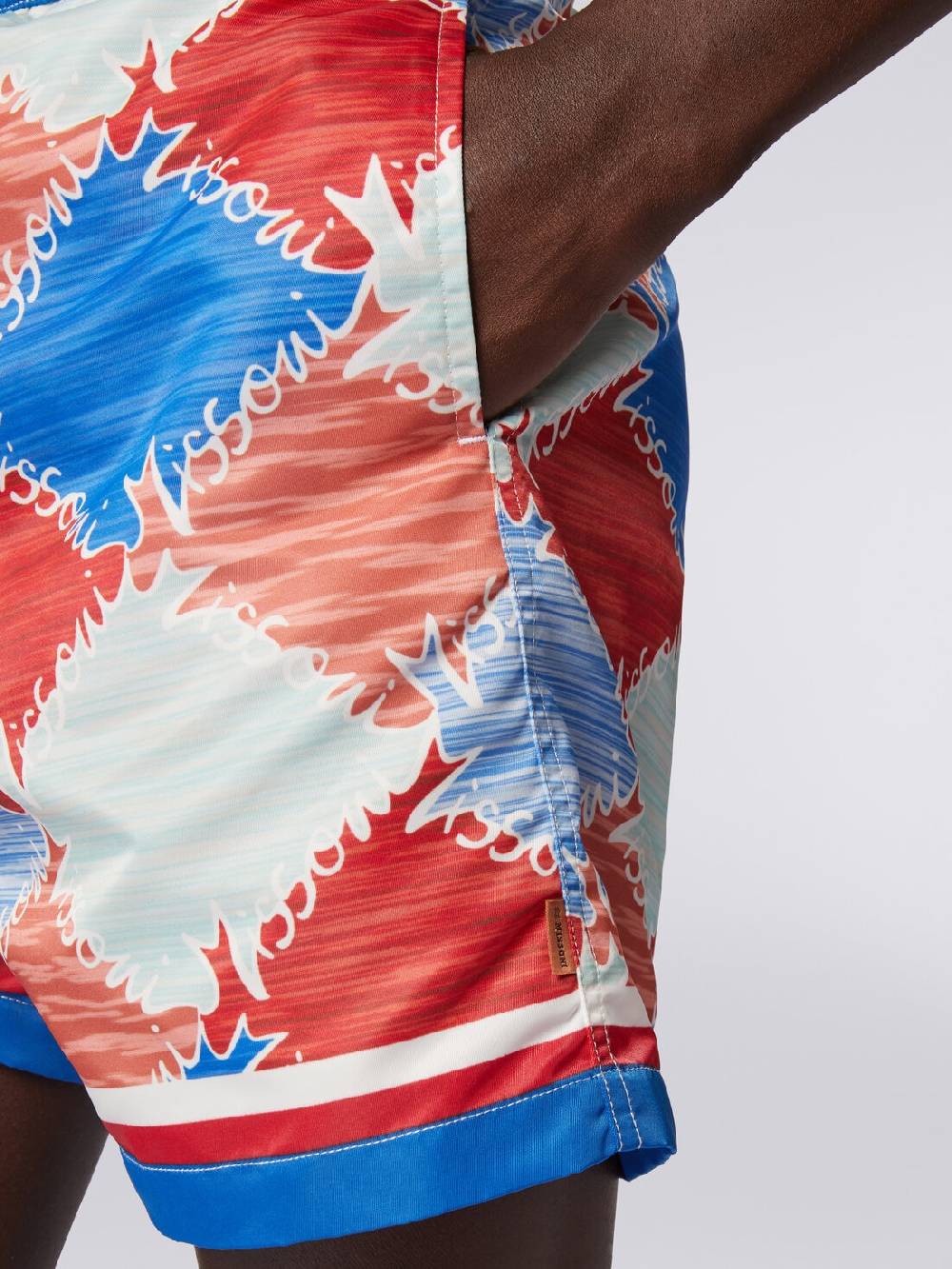 Missoni Boxer mare in nylon fiammato con logo Prezzo Ridotto
