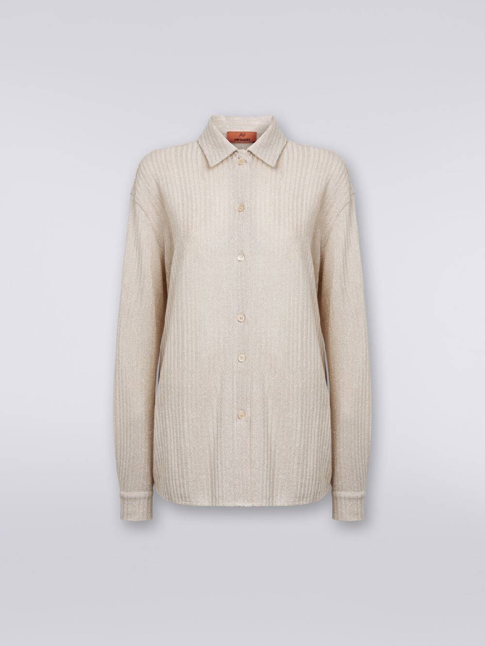 Missoni Camicia oversize in cotone e viscosa lamé Sottocosto