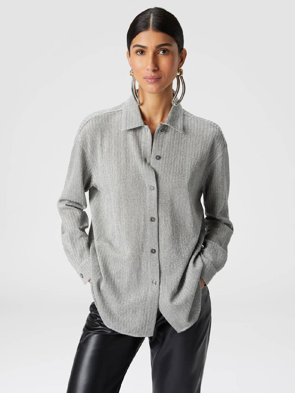Missoni Camicia oversize in cotone e viscosa lamé Convenienza