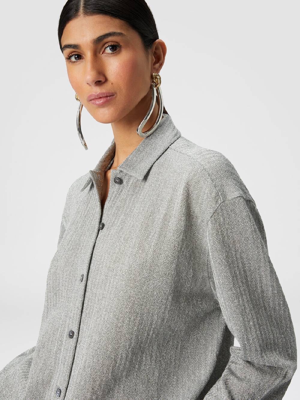 Missoni Camicia oversize in cotone e viscosa lamé Convenienza