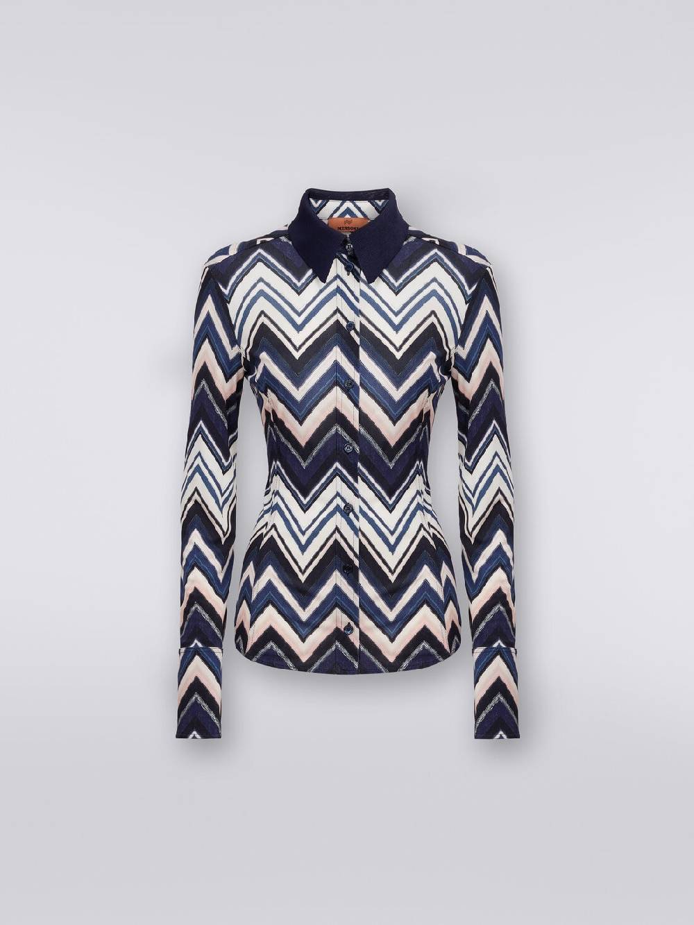 Missoni Camicia in viscosa con stampa zig zag Sconto