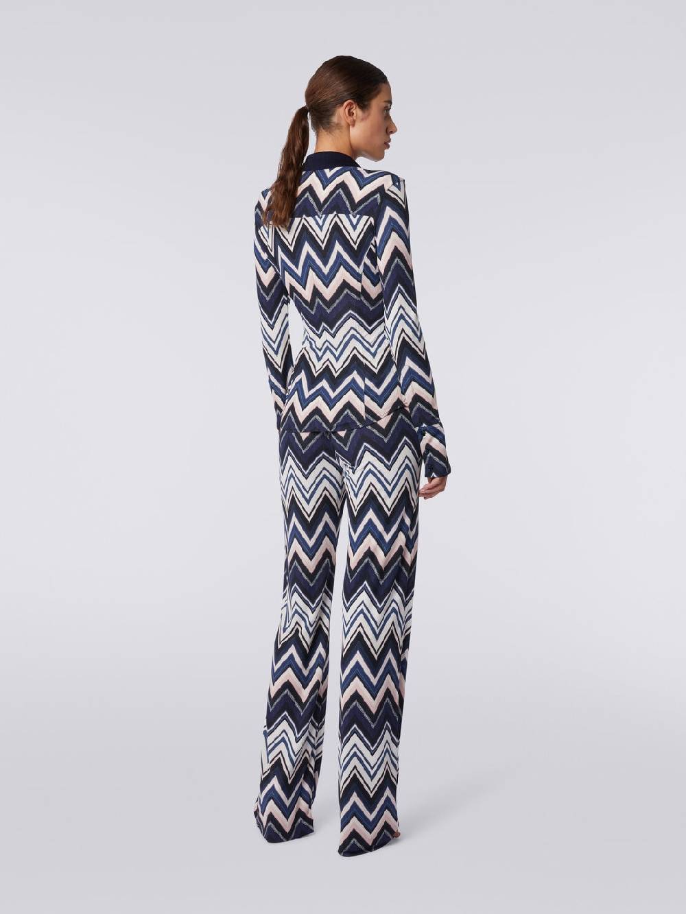 Missoni Camicia in viscosa con stampa zig zag Sconto