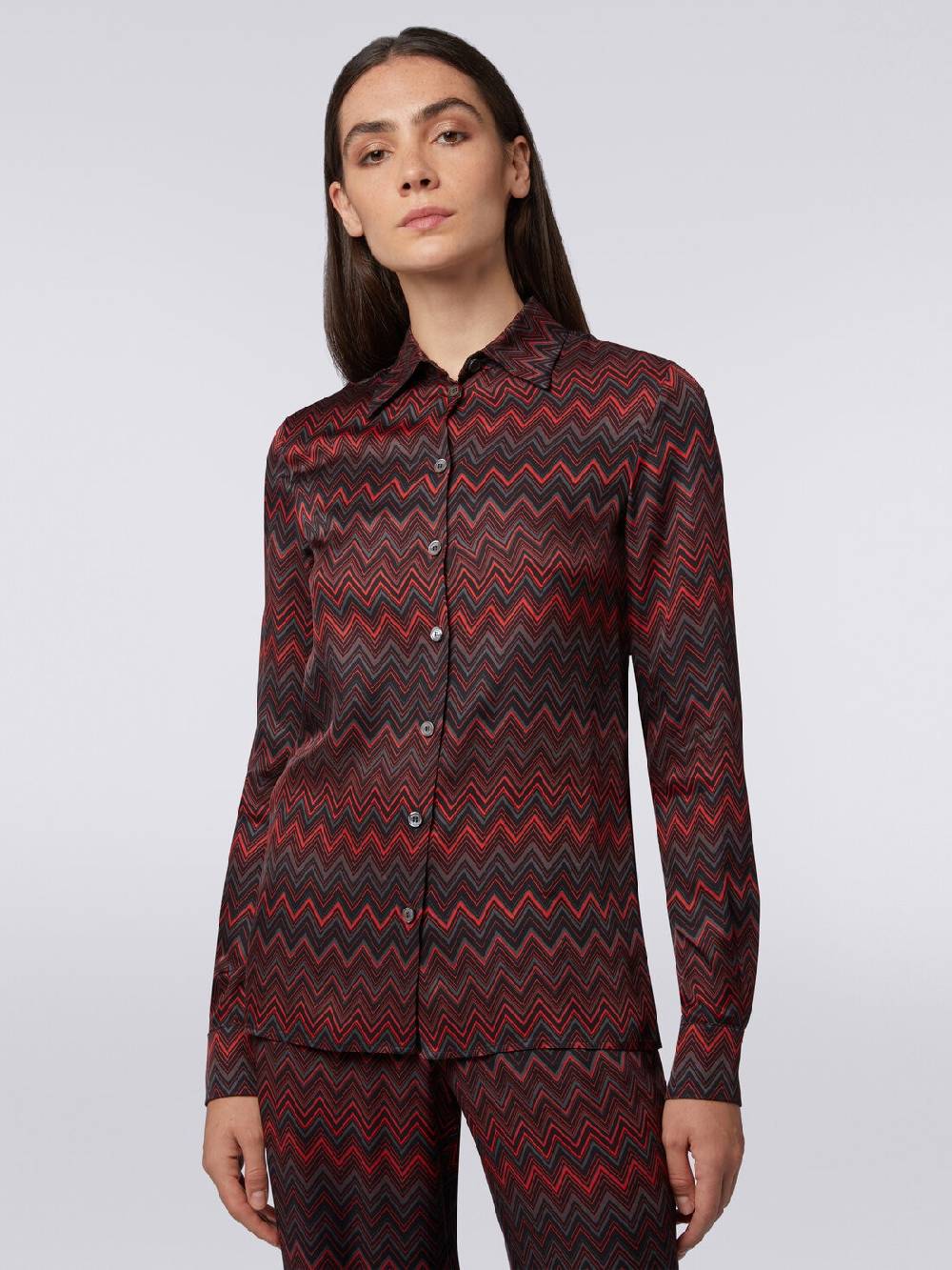 Missoni Camicia in viscosa jacquard a zig zag Economico