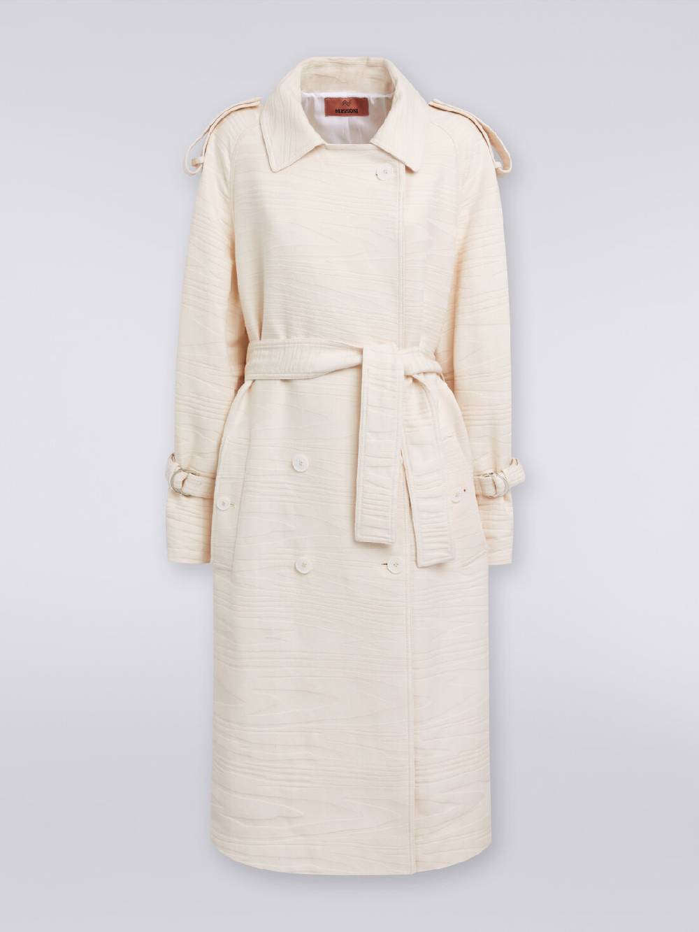 Missoni Trench in canvas di cotone jacquard fimmato Offerte