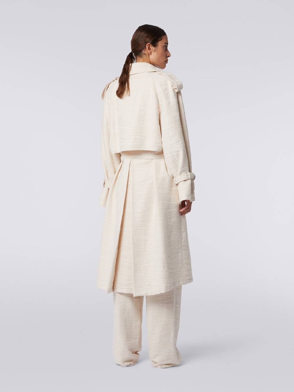 Missoni Trench in canvas di cotone jacquard fimmato Offerte