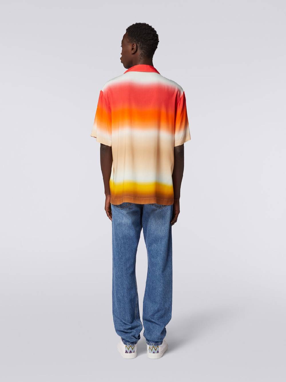 Missoni Camicia a maniche corte in viscosa dégradé Hotsell