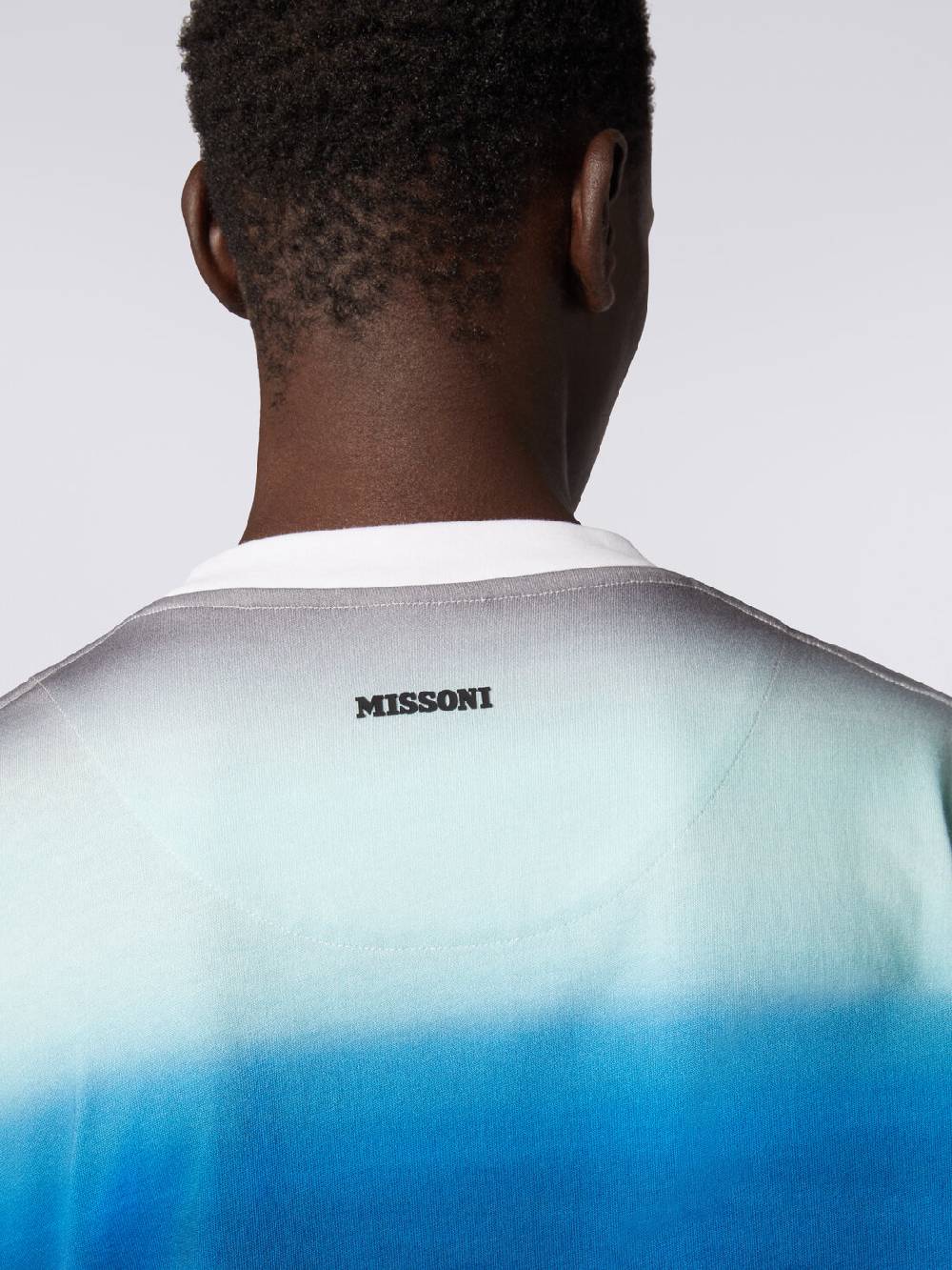 Missoni T-shirt oversize in cotone con stampa dégradé Vendita Economica